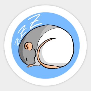 Sleeping Mouse Rat Sticker